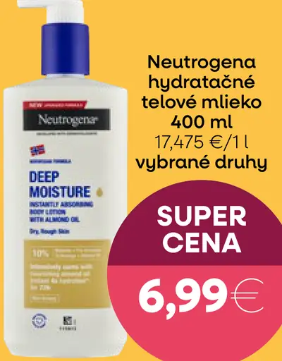 Neutrogena Hĺbkovo hydratačné telové mlieko
