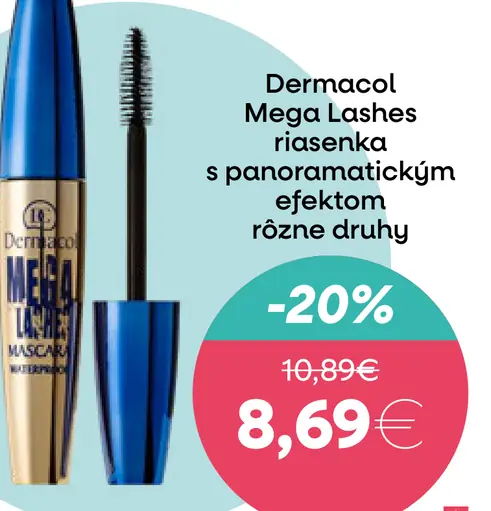 Dermacol Mega Lashes riasenka s panoramatickým efektom
