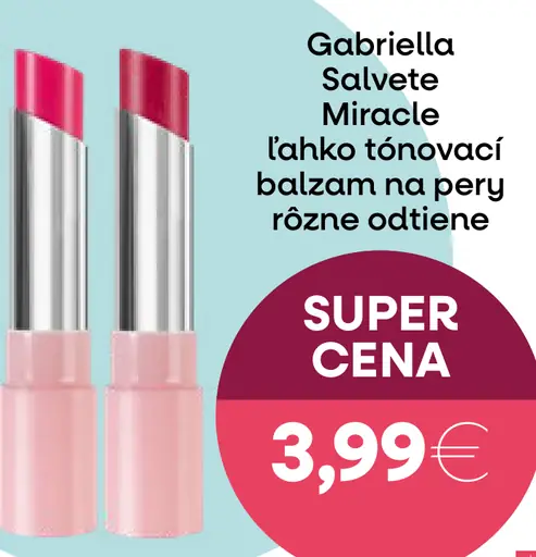 Gabriella Salvete Miracle ľahko tónovací balzam na pery