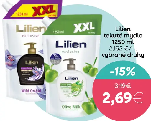 Lilien tekuté mydlo náhradná náplň