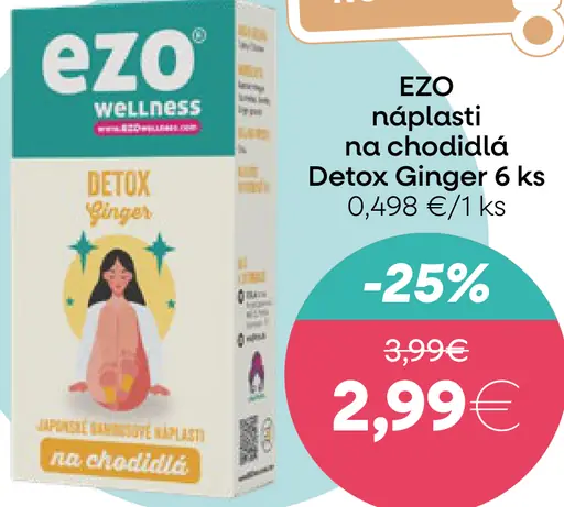 EZO náplasti na chodidlá Detox Ginger