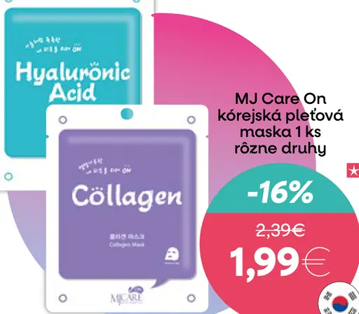MJ Care ON kórejská pleťová maska