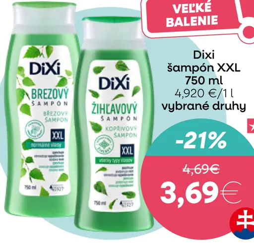 Dixi šampón XXL vybrané druhy