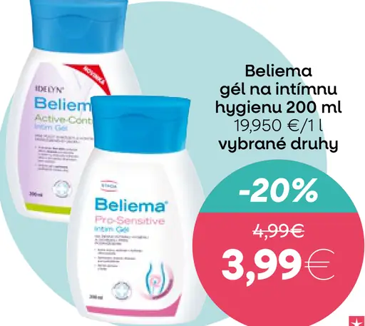 Beliema gél na intímnu hygienu