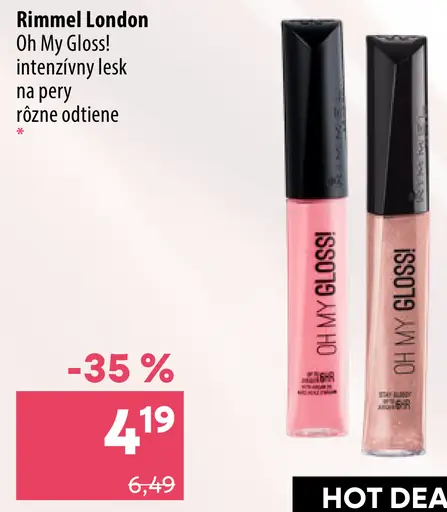 Rimmel London Oh My Gloss! intenzívny lesk na pery