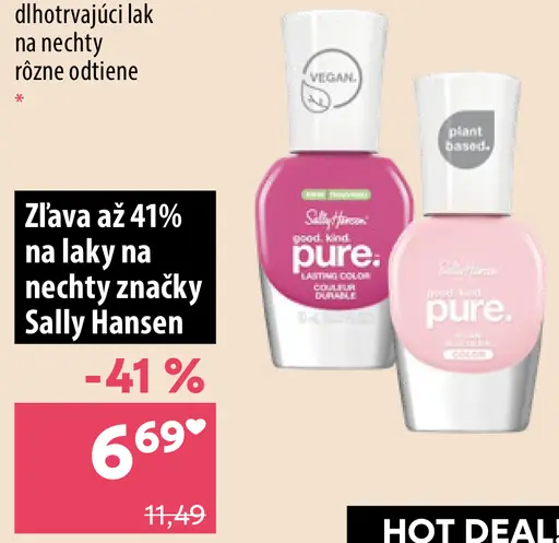 Sally Hansen Pure lak na nechty, rôzne odtiene