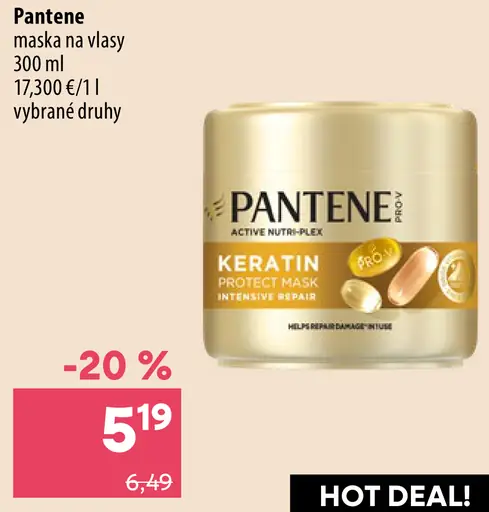 Pantene Keratin maska na vlasy