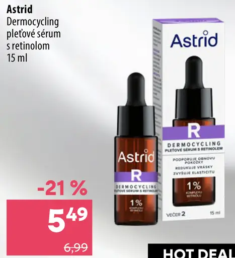 Astrid Dermocycling pleťové sérum s retinolom