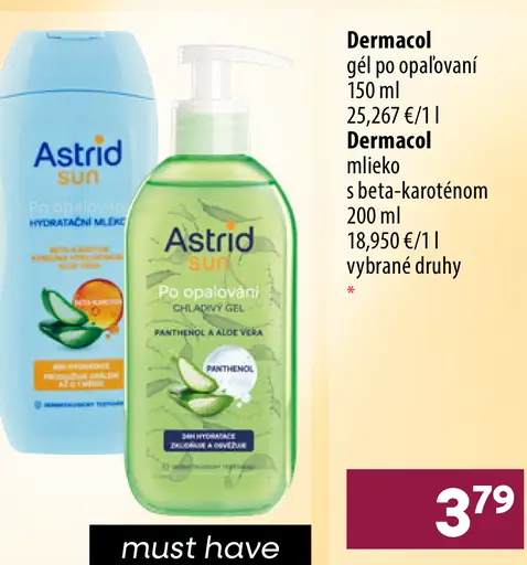 Dermacol gél po opaľovaní