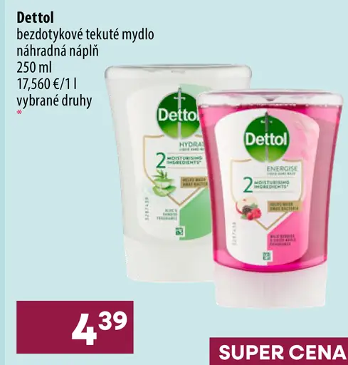 Dettol dezinfekčné tekuté mydlo náhradná náplň
