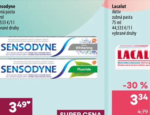 Sensodyne zubná pasta