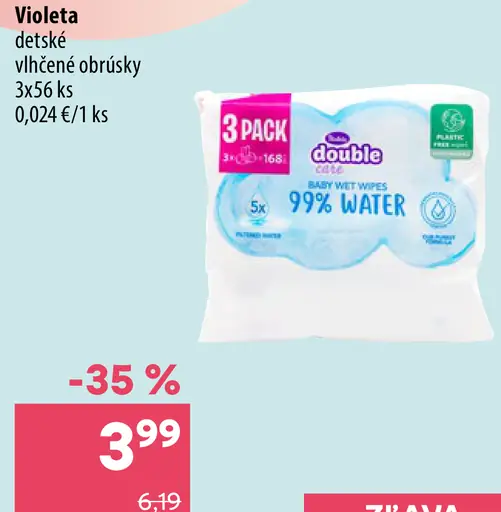 Violeta detské vlhčené obrúsky