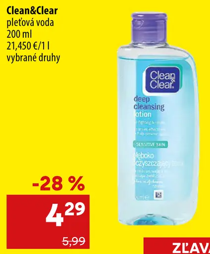 Clean&Clear pleťová voda