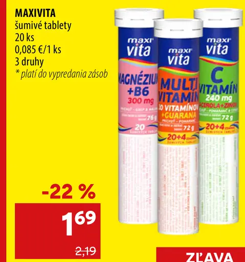 Maxivita šumivé tablety