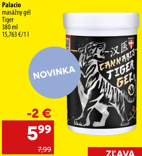 Palacio masážny gél Tiger