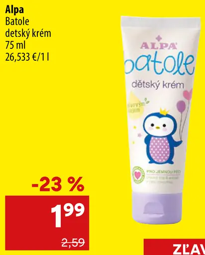 Alpa Batole detský krém