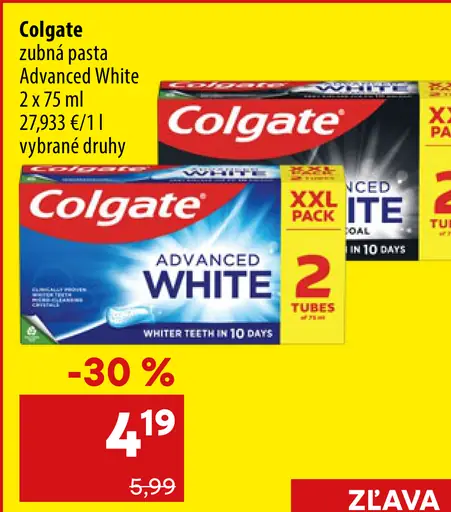 Colgate Advanced White bieliaca zubná pasta