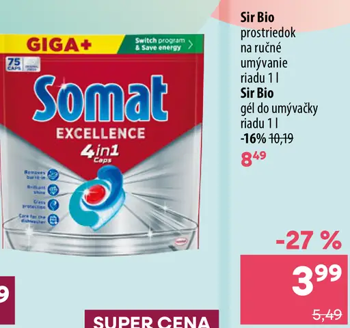 Somat Excellence tablety do umývačky 4in1