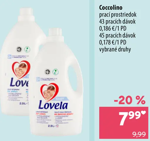 Coccolino prací prostriedok