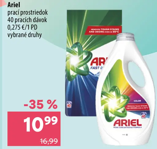 Ariel prací prostriedok