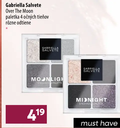 Gabriella Salvete Over the Moon paletka očných tieňov
