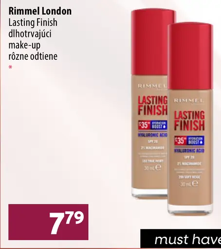 Rimmel London Lasting Finish dlhotrvajúci make-up