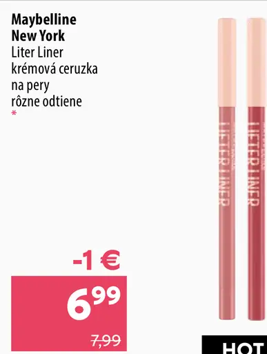 Maybelline New York Lifter Liner krémový ceruzka na pery