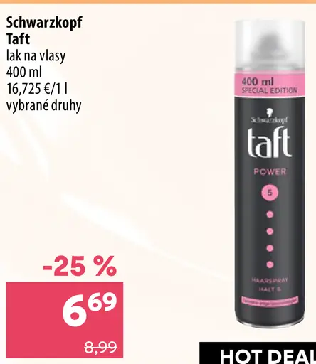Schwarzkopf Taft lak na vlasy