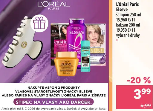 L'Oréal Paris Elseve šampón na vlasy