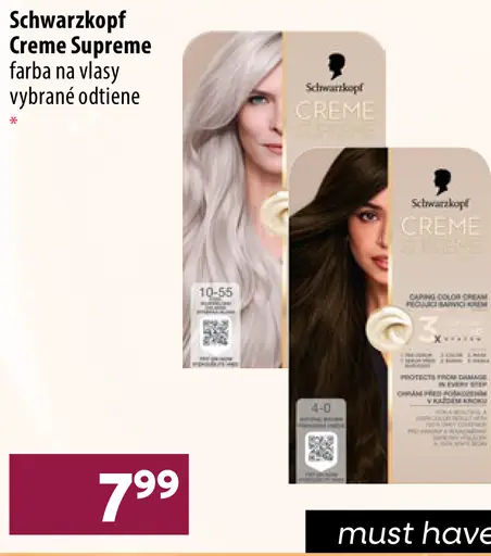 Schwarzkopf Creme Supreme farba na vlasy