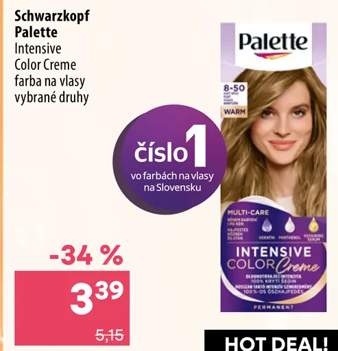 Schwarzkopf Palette Intensive Color Creme farba na vlasy