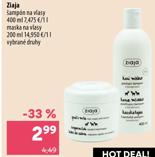 Ziaja šampón na vlasy