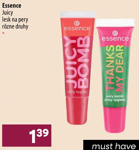 Essence Juicy lesk na pery