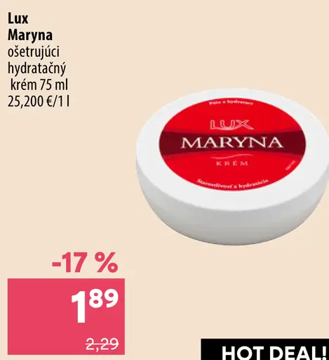 Lux Maryna ošetrujúci hydratačný krém