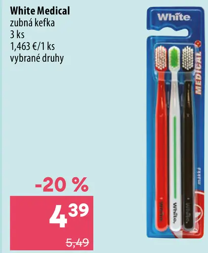 White Medical zubná kefka
