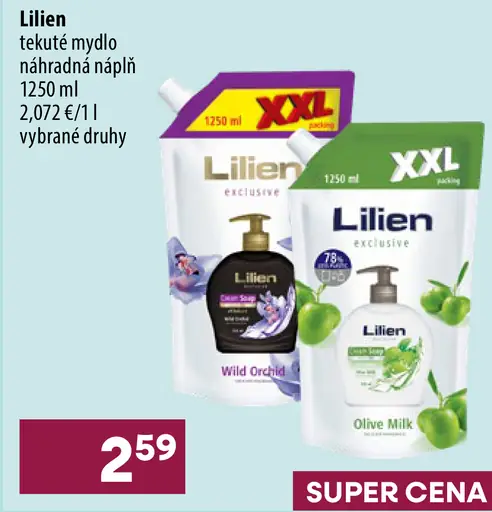 Lilien tekuté mydlo náhradná náplň