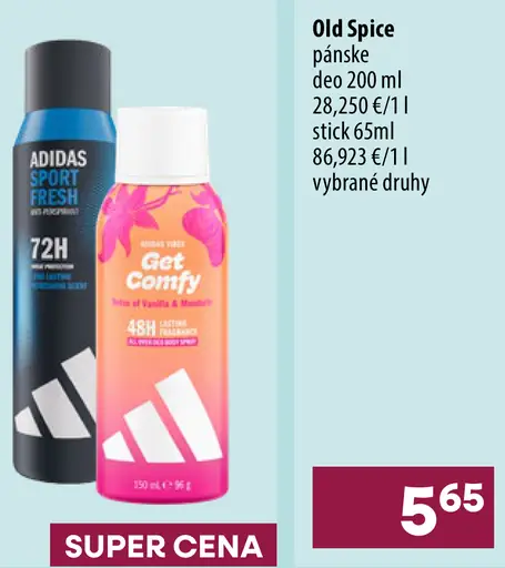 Old Spice pánske deo spreje