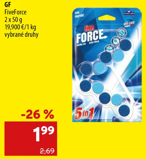 GF FiveForce náhradné hlavice do zubnej kefky