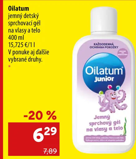 Oilatum detský sprchový gél na vlasy a telo