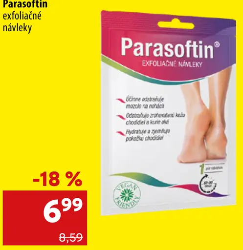 Parasofin exfoliačné návleky