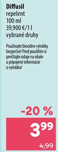 Diffusil repelent sprej