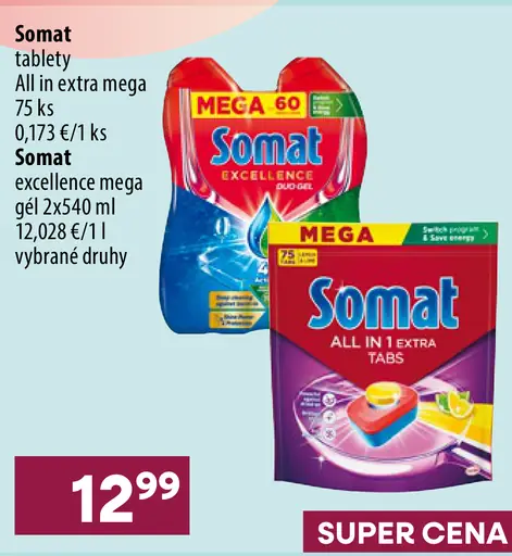 Somat tablety do umývačky riadu