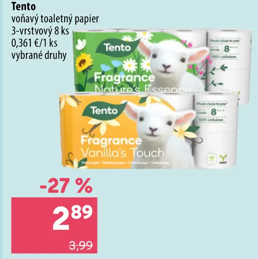 Tento toaletný papier 3-vrstvový
