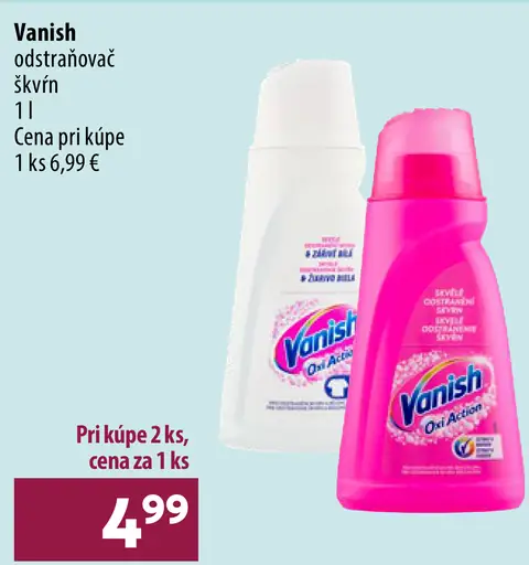 Vanish odstraňovač škvŕn