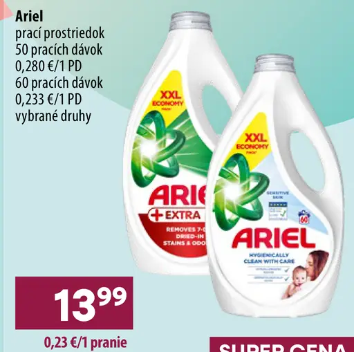 Ariel prací prostriedok