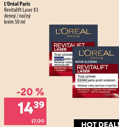 L'Oréal Paris Revitalift Laser X3 nočný krém
