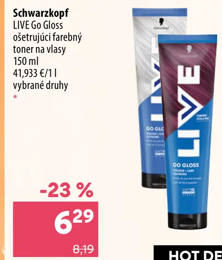 Schwarzkopf Live Go Gloss toner na vlasy
