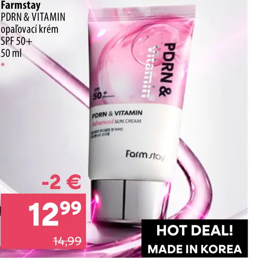 Farmstay PDRN & Vitamin opaľovací krém SPF 50+