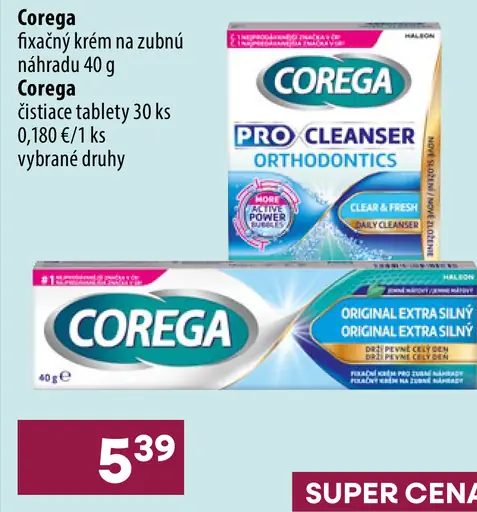 Corega Fixačný krém na zubné náhrady bez príchuti extra silný