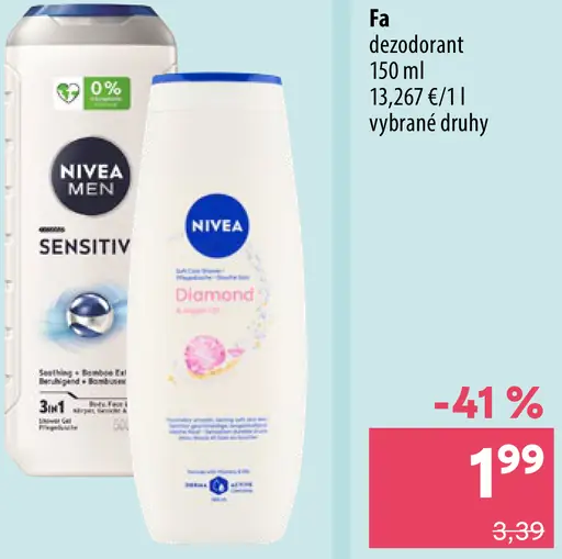 Nivea dámsky / pánsky deodorant, vybrané druhy